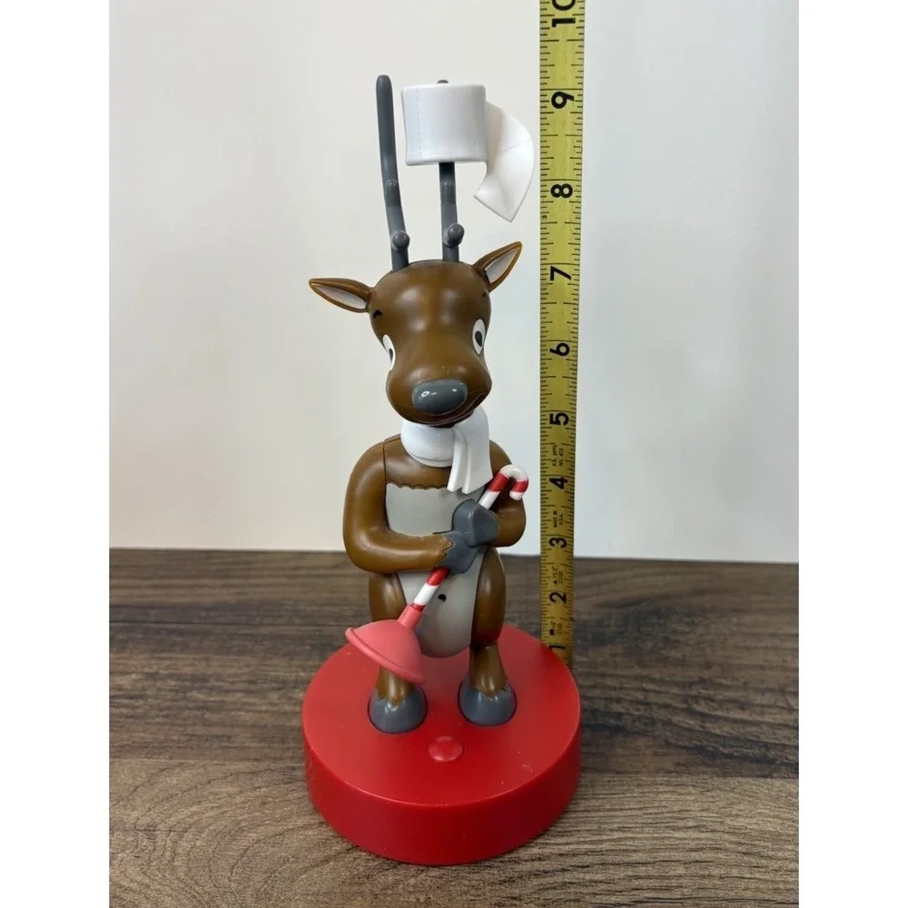 Hallmark Northpole Deer John Talking Reindeer Bathroom Humor Motion Activated